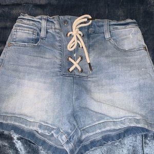 Lace up shorts